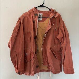 Vintage Banana Republic Safari Jacket (Women’s Small - Salmon Pink)